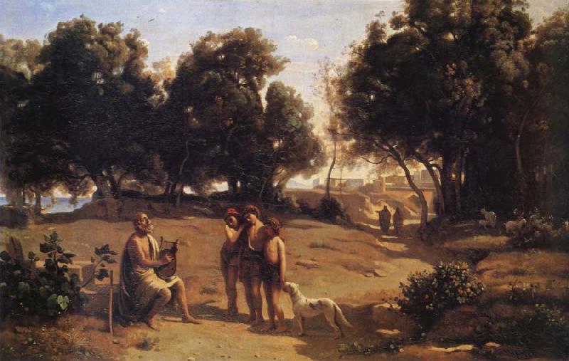 Corot Camille Homero and the shepherds Sweden oil painting art
